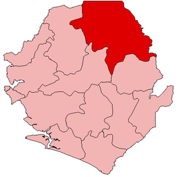 Distretto di Koinadugu – Localizzazione
