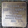 Stolperstein für Leopold Markus