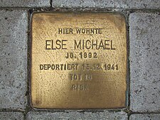 Stolperstein für Else Michael in Hannover