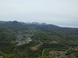 観音岩山から望む豊滝