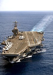 USS Theodore Roosevelt.