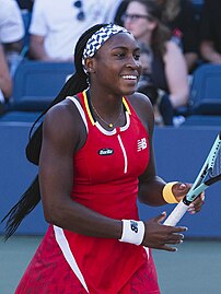 Coco Gauff was part of the winning women's doubles team. It was her first major doubles title.