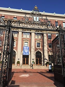 WikiDay 2015 - Barnard College Gates 1.jpg