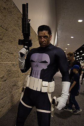 Cosplay du Punisher.