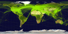 Map of scheduled airline traffic in 2009 World-airline-routemap-2009.png