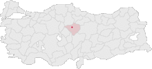 Yozgat Turkey Provinces locator.gif