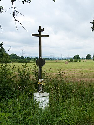 Cross in the village of Úsilné, České Budějovi...
