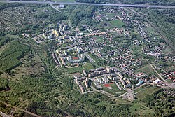 Aerial view of Brzęczkowice