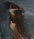 Alicja Wahl, 1992, oil on canvas, 97 x 110 cm