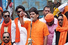 Hindu nationalist politician Arun Pathak organised a celebration in Varanasi to commemorate the 1992 demolition of the Babri Masjid mosque. ARUNPATHAK5.JPG