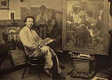 Akademický malíř Alois Wierer (asi 1917)