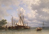 Antonie Waldorp - Segelschiffe im Hafen.jpg