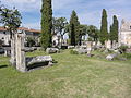 The cemetery next to the Church