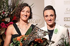 Austrian Sportspeople of the Year 2014 winners 14 Jolanta Ogar Lara Vadlau.jpg