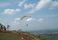 O suave e belo voo de parapente, na Serra do Estrondo.