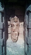 Sculpture of Vishnu mounted on Garuda