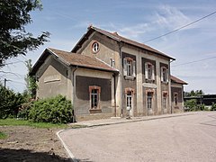 L'ancienne gare de marchandises de Badonviller en 2016.