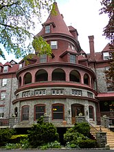 Bryn Mawr Hotel (1890–91) (now Baldwin School), Bryn Mawr, Pennsylvania.