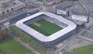 Luftbild des Stadions