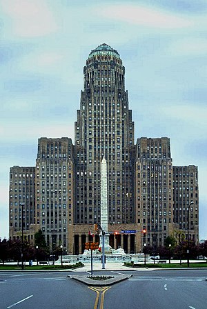 City Hall of Buffalo, New York, an Art Deco bu...