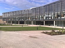 The Checkland Building at Falmer campus opened in 2009 Checkland-building-falmer-faculty-of-arts-university-of-brighton.jpg
