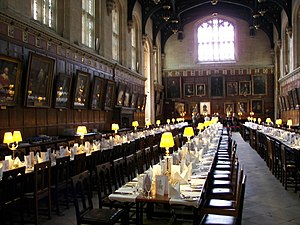 The Dining Hall of Christ Church Oxford, dress...