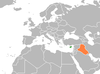 Location map for Cyprus and Iraq.