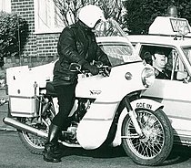 Commando 750 Interpol van de West Midlands Police in 1974 of 1975