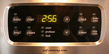 This digital clock has been attached to an oven. Digital-clock-oven.jpg