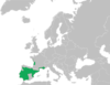 Distribución Pelobates cultripes