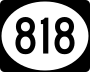 Highway 818 marker