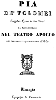 Miniatura per Pia de' Tolomei (opera)