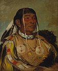 Sha-có-pay, The Six, Chief of the Plains-Ojibwa, painted 1832 at Fort Union Trading Post National Historic Site (Smithsonian American Art Museum)