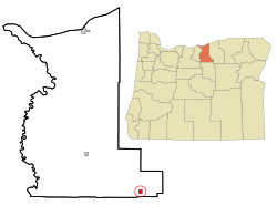 Location in Oregon