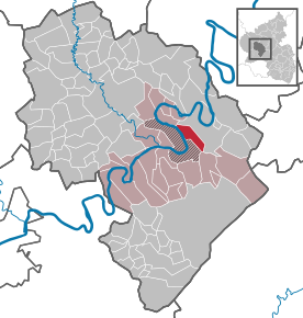 Poziția Graach an der Mosel pe harta districtului Bernkastel-Wittlich