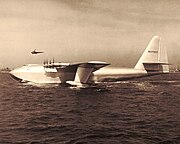 The H-4 Hercules with Hughes at the controls