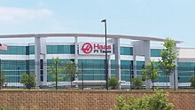 Kantor pusat Amerika Serikat Haas di Kannapolis, Carolina Utara.