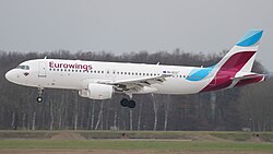 Airbus A320 9H-EUR von Eurowings Europe Malta