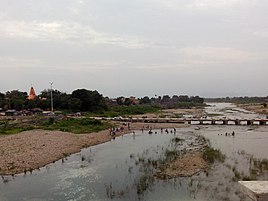View of the Harnav, a tributary of the Sabarmati