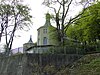 Alexandrinen-Cottage, gesehen von der Steilküste