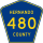 County Road 480 marker