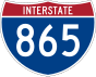 Interstate 865 marker