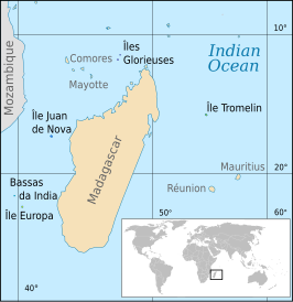 Kaart van Îles Éparses de l'océan Indien