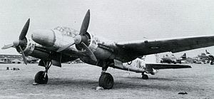 A Ju 88G-6 night fighter with FuG 240 Berlin Cavity magnetron radar. The Ju 88G was the backbone of the German night fighter force. Ju88-berlin.jpg