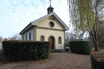 Kapelle Notre-Dame de l'Assomption in Villars-sur-Marly, Gemeinde Pierrafortscha, Kanton Freiburg
