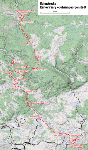 142号線 (チェコ)の路線図