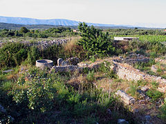 Ruine des römischen Landguts von Kupinovik