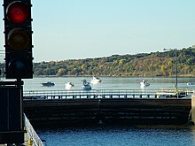 Boats at Lock and Dam No. 2 on the Mississippi River near Hastings LockAndDamNo2 HastingsMN.JPG