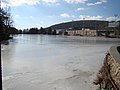 The lake frozen over, December 2008