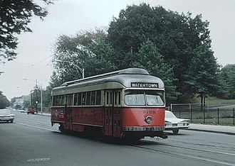 MBTA 3109 on Cambridge Street, September 1968.jpg